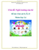 Chủ đề: Ngôi trường của bé - Đề tài: Chữ cái O, Ô, Ơ - Nhóm lớp: Lá