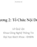 Tương tác người máy - Chương 2: Tổ chức nội dung