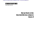 Đào tạo Oracle cơ bản_Giáo trình kiến trúc và quản trị Oracle 8i