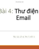 Bài giảng Internet - Bài 4: Thư điện tử - Email