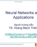 Neurol Networks and applications