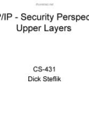 TCP/IP - Security PerspectiveUpper Layers