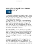 Những ấn tượng về Linux Fedora KDE 10