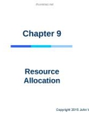 Lecture Project management: A managerial approach – Chapter 9: Resource allocation