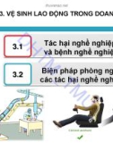 Bài giảng An toàn và vệ sinh lao động (Safety - Heathl at work) - Chương 3: Vệ sinh lao động trong doanh nghiệp