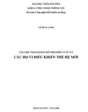 Các họ vi điều khiển thế hệ mới - Vi xử lý: Phần 1