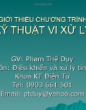 Giới thiệu chương trình kỹ thuật vi xử lý