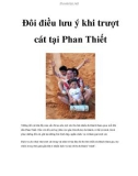 Đôi điều lưu ý khi trượt cát tại Phan Thiết