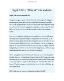 Nghề SEO - 'Bầu sô' của website