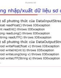 Lập trình Java cơ bản : Luồng và xử lý file part 4