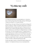 Vị chia tay cuối