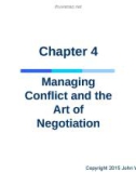 Lecture Project management: A managerial approach – Chapter 4: Managing conflict and the art of negotiation