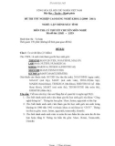Đề thi tốt nghiệp cao đẳng nghề khoá II (năm 2008 - 2011) nghề Lập trình máy tính môn thi lý thuyết chuyên môn nghề - Mã đề thi: LTMT - LT23