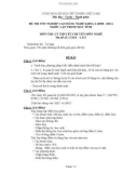 Đề thi tốt nghiệp cao đẳng nghề khoá II (năm 2008 - 2011) nghề Lập trình máy tính môn thi lý thuyết chuyên môn nghề - Mã đề thi: LTMT - LT17