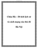 Chùa Hà – Di tích lịch sử và cách mạng của thủ đô Hà Nội