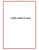 Chấn chỉnh tổ chức