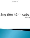 Kỹ năng tiến hành cuộc họp