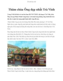 Thăm chùa Ông đẹp nhất Trà Vinh