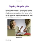 Sếp hay là quản giáo