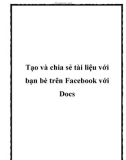 tạo và chia sẻ tài liệu với bạn bè trên fac với docs