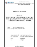 Khóa luận tốt nghiệp: Thực trạng và giải pháp nâng cao hiệu quả hoạt động nhập gia công của tổng Công ty May Nhà Bè