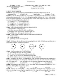 Đề kiểm tra 1 tiết HK2 môn Vật lí 11 năm 2017-2018 có đáp án - Trường THPT Phan Ngọc Hiển