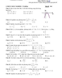 Đề thi học kì 1 môn Toán lớp 10 năm 2021-2022 - Trường THPT Nguyễn Trân, Bình Định