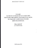 Tập huấn cán bộ Quản lí và giáo viên trung học phổ thông về kĩ thuật xây dựng ma trận đề và biên soạn câu hỏi kiểm tra đánh giá môn Lịch sử