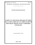 Luận án tiến sĩ Y học: Nghiên cứu một số đặc điểm dịch tễ nhiễm sán lá nhỏ và hiệu quả can thiệp tại một số điểm thuộc tỉnh Bắc Giang và Bình Định, năm 2016 - 2017