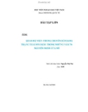 Tiểu luận: Quan hệ Việt Trung chuyển dần sang trang thái đối địch trong những năm 70 nguyên nhân của nó