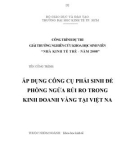 Luận văn: Áp dụng công cụ phái sinh để phòng ngừa rủi ro tronng kinh doanh vàng tại Việt Nam