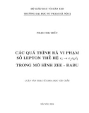 Luận văn Thạc sĩ Khoa học vật chất: Các quá trình rã vi phạm số lepton thế hệ ei - ejekel trong mô hình Zee - Babu