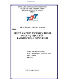 Báo cáo thực tập tốt nghiệp: Mô tả và phân tích quy trình phục vụ tiệc cưới tại khách sạn Đông Kinh