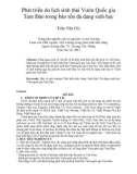 Luận văn: Phát triển du lịch sinh thái Vườn Quốc Gia Tam Đảo trong bảo tồn đa dạng sinh học