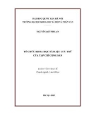 Luận văn Thạc sĩ Lưu trữ học: Tổ chức khoa học tài liệu lưu trữ của Tạp chí Cộng sản