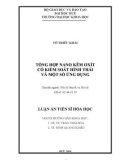 Luận án Tiến sĩ Hóa học: Tổng hợp nano kẽm oxít có kiểm soát hình thái và một số ứng dụng