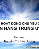 Tiểu luận: Các hoạt động chủ yếu của ngân hàng trung ương