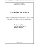 Một số biện pháp giúp trẻ 24 – 36 tháng tuổi biết nhận biết phân biệt ba màu xanh, đỏ, vàng