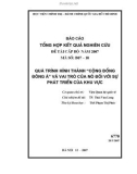 Báo cáo tổng hợp kết quả nghiên cứu đề tài cấp bộ năm 2007: Quá trình hình thành “Cộng đồng Đông Á” và vai trò của nó đối với sự phát triển của khu vực