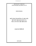 Luận án Tiến sĩ Kỹ thuật: Phân tích ảnh hưởng của bể nước đến mức độ giảm chấn của nhà cao tầng chịu động đất