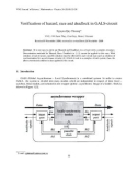 Báo cáo nghiên cứu khoa học: Verification of hazard, race and deadlock in GALS-circuit