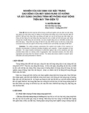 Báo cáo khoa học: nghiên cứu xác định các đặc trưng dao động của máy sàng rung có h-ớng và xây dựng chương trình mô phỏng hoạt động trên máy tính điện tử