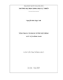 Luận văn Thạc sĩ Khoa học: Tính toán cân bằng nước hệ thống lưu vực sông Lam