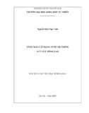 Tóm tắt Luận văn Thạc sĩ Khoa học: Tính toán cân bằng nước hệ thống lưu vực sông Lam