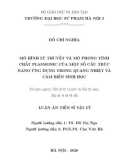 Luận án Tiến sĩ Vật lý: Mô hình lý thuyết và mô phỏng tính chất Plasmonic của một số cấu trúc nano ứng dụng trong quang