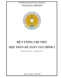 Đề cương chi tiết học phần Kế toán tài chính 1