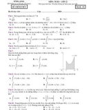 Đề thi học kì 2 môn Toán lớp 12 năm 2023-2024 có đáp án - Sở GD&ĐT Vĩnh Long