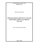 Luận văn Thạc sĩ Luật học: Hình phạt bổ sung đối với các tội xâm phạm sở hữu trong luật hình sự Việt Nam