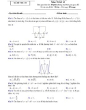 Đề kiểm tra 1 tiết học kì 1 môn Toán (Giải tích) lớp 12 năm 2019-2020 - THPT Đoàn Thượng, Hải Dương