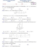 Đề kiểm tra 1 tiết học kì 1 môn Toán (Giải tích) lớp 12 năm 2019-2020 - THPT Nguyễn Bỉnh Khiêm, Gia Lai